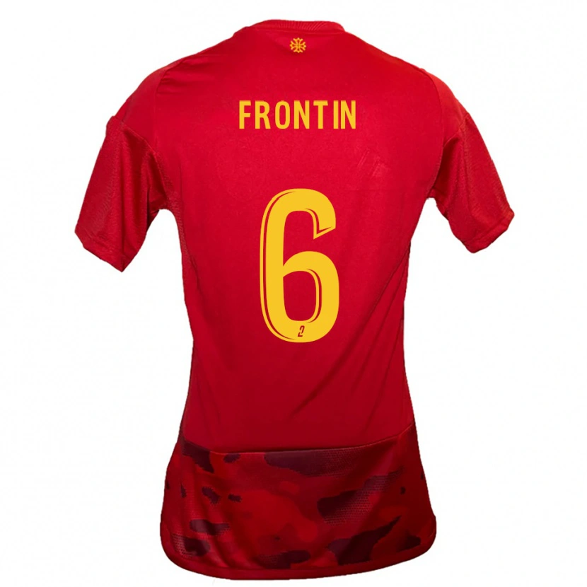 Danxen Donna Maglia Lohan Frontin #6 Rosso Giallo Kit Gara Home 2025/26 Maglietta