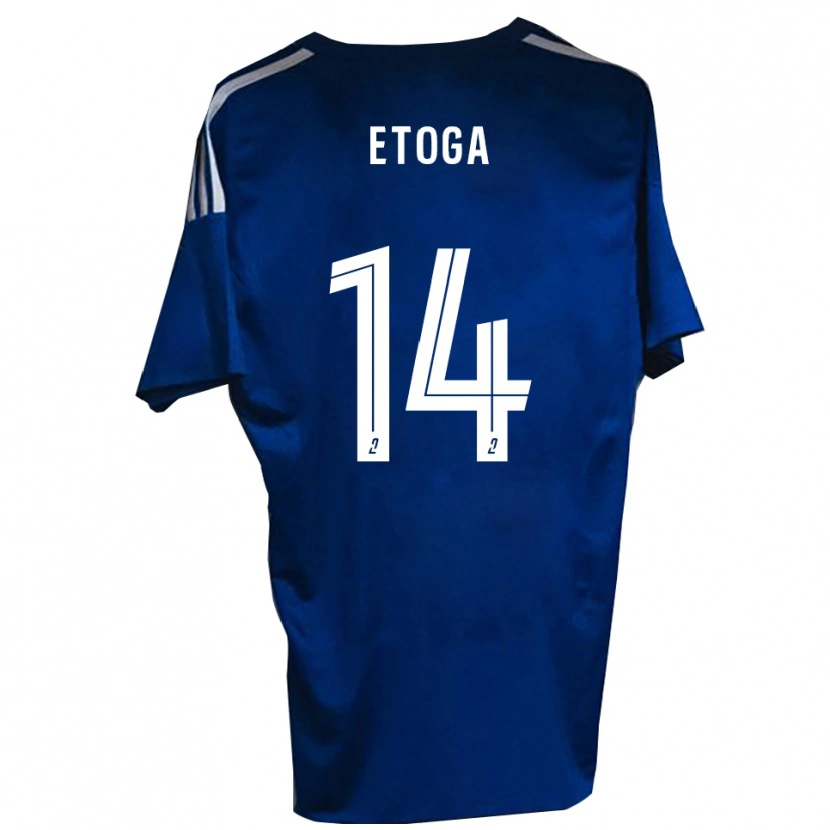 Danxen Donna Maglia Loïc Etoga #14 Blu Bianco Kit Gara Home 2025/26 Maglietta