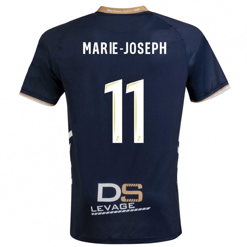 Danxen Donna Maglia Thomas Marie-Joseph #11 Blu Marino Oro Kit Gara Home 2025/26 Maglietta