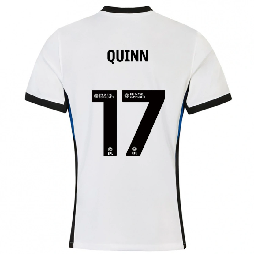 Danxen Donna Maglia Lucy Quinn #17 Bianco Blu Kit Gara Away 2025/26 Maglietta
