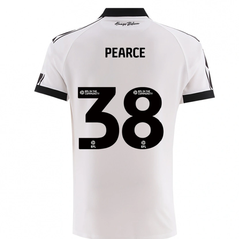 Danxen Donna Maglia Manon Pearce #38 Bianco Nero Kit Gara Away 2025/26 Maglietta