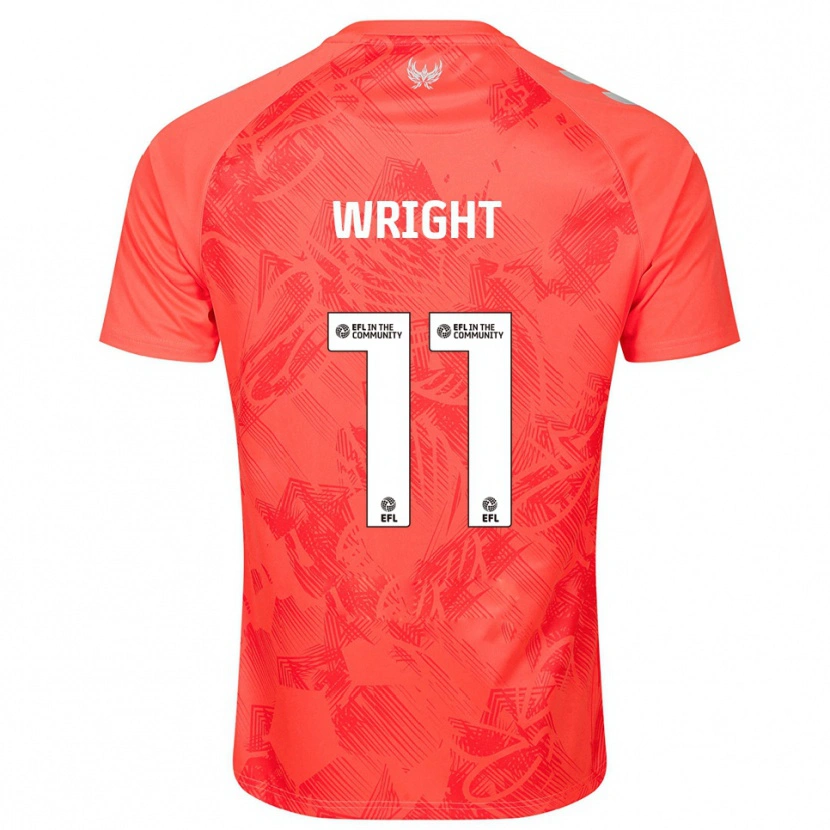 Danxen Donna Maglia Haji Wright #11 Arancione Bianco Kit Gara Away 2025/26 Maglietta