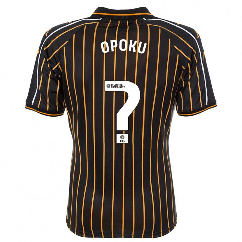 Danxen Donna Maglia Sam Opoku #0 Bianco Nero Kit Gara Away 2025/26 Maglietta