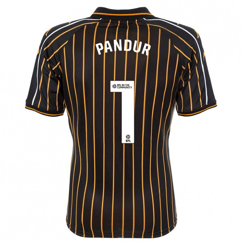 Danxen Donna Maglia Ivor Pandur #1 Bianco Nero Kit Gara Away 2025/26 Maglietta