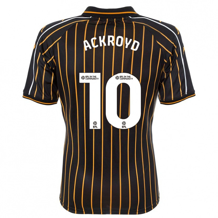 Danxen Donna Maglia Rachael Ackroyd #10 Bianco Nero Kit Gara Away 2025/26 Maglietta