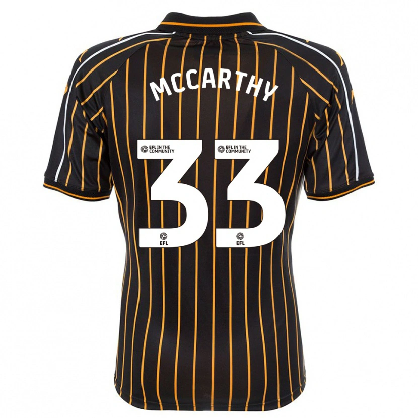 Danxen Donna Maglia Cathal Mccarthy #33 Bianco Nero Kit Gara Away 2025/26 Maglietta