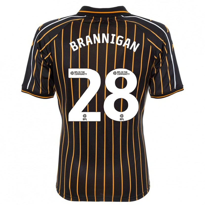 Danxen Donna Maglia Aoife Brannigan #28 Bianco Nero Kit Gara Away 2025/26 Maglietta