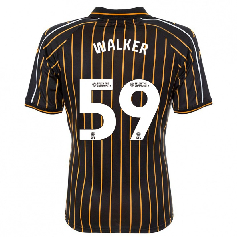 Danxen Donna Maglia Coist Walker #59 Bianco Nero Kit Gara Away 2025/26 Maglietta