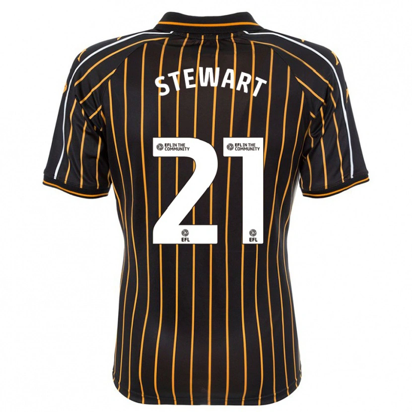 Danxen Donna Maglia Alice Stewart #21 Bianco Nero Kit Gara Away 2025/26 Maglietta