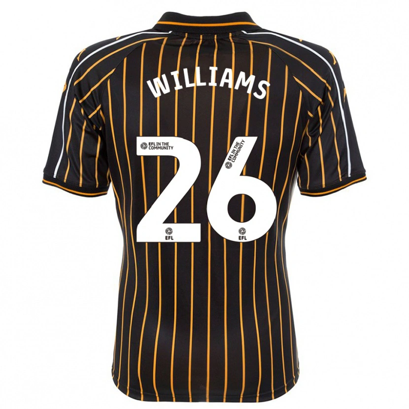 Danxen Donna Maglia Annabel Williams #26 Bianco Nero Kit Gara Away 2025/26 Maglietta