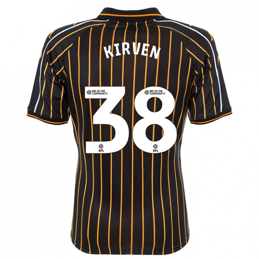 Danxen Donna Maglia Tess Kirven #38 Bianco Nero Kit Gara Away 2025/26 Maglietta