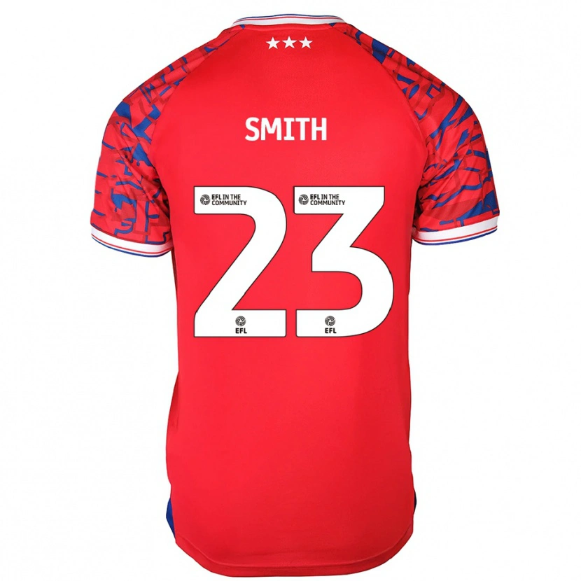 Danxen Donna Maglia Abbi Smith #23 Rosso Blu Kit Gara Away 2025/26 Maglietta