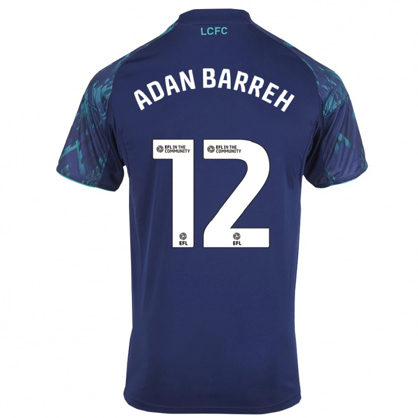 Danxen Donna Maglia Hassan Adan Barreh #12 Blu Marino Verde Bianco Kit Gara Away 2025/26 Maglietta