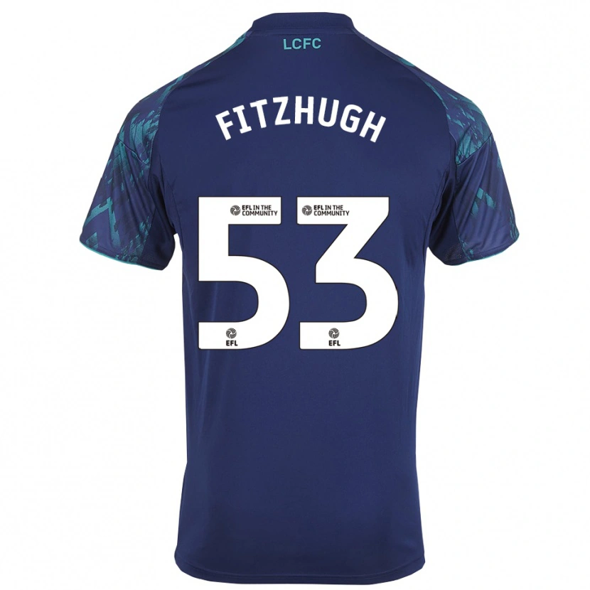Danxen Donna Maglia Ethan Fitzhugh #53 Blu Marino Verde Bianco Kit Gara Away 2025/26 Maglietta