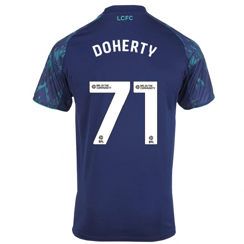 Danxen Donna Maglia Arlo Doherty #71 Blu Marino Verde Bianco Kit Gara Away 2025/26 Maglietta