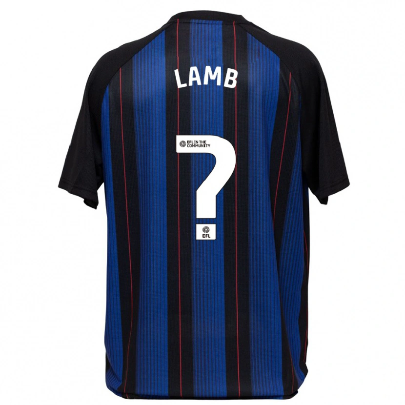 Danxen Donna Maglia Oliver Lamb #0 Blu Nero Kit Gara Away 2025/26 Maglietta