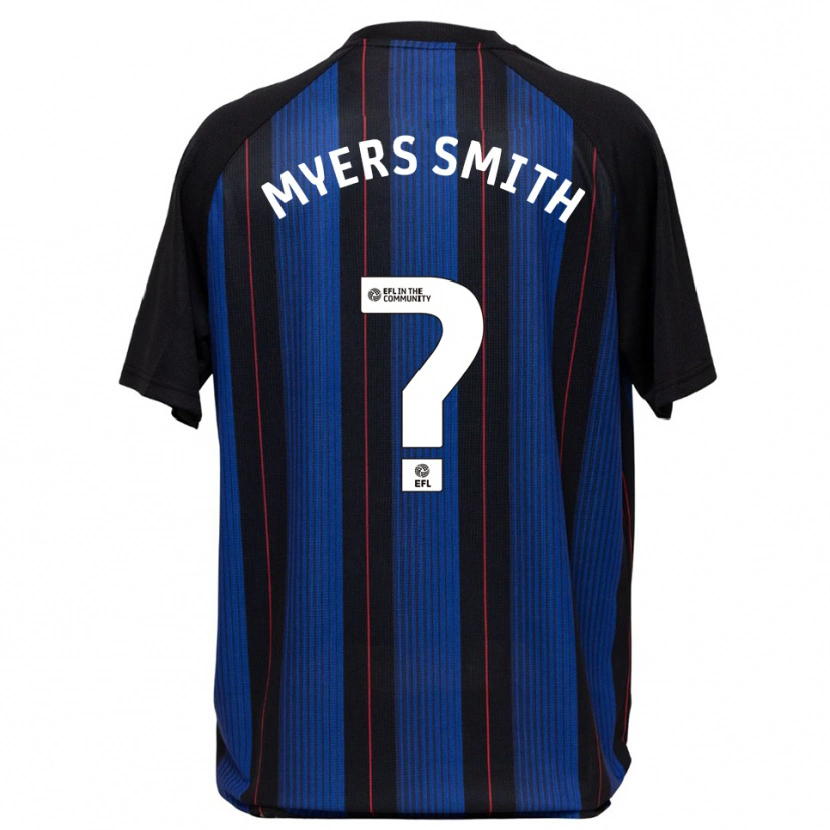 Danxen Donna Maglia Alfie Myers-Smith #0 Blu Nero Kit Gara Away 2025/26 Maglietta