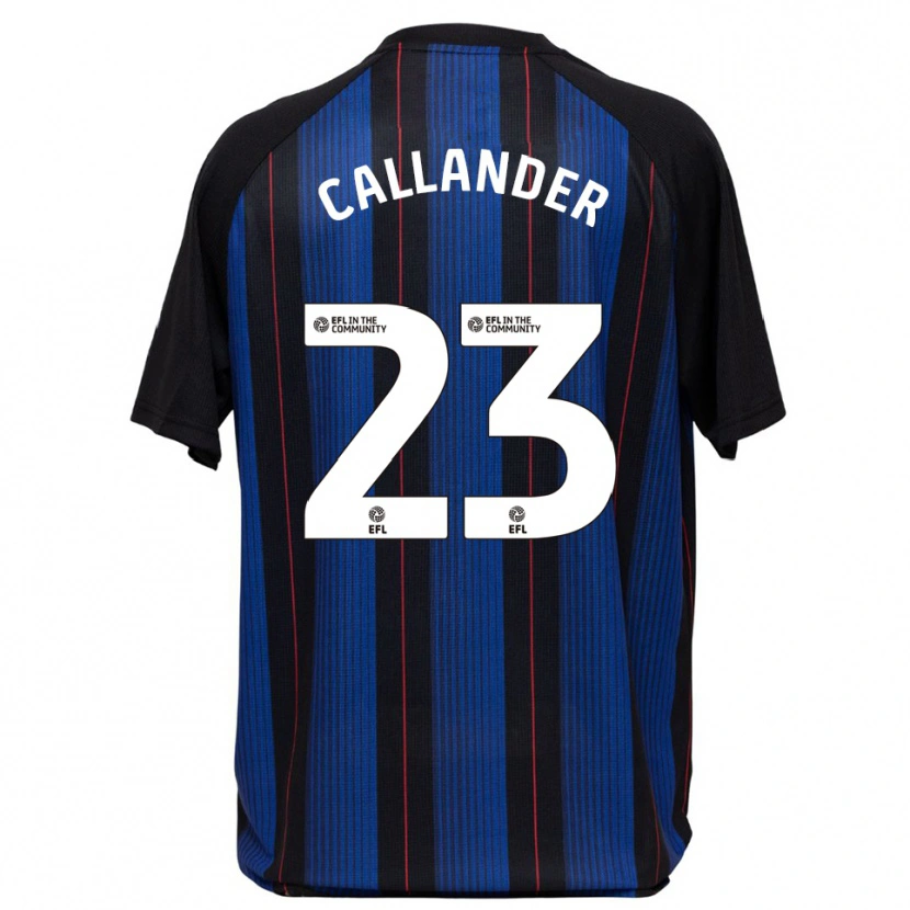 Danxen Donna Maglia Chelsea Callander #23 Blu Nero Kit Gara Away 2025/26 Maglietta