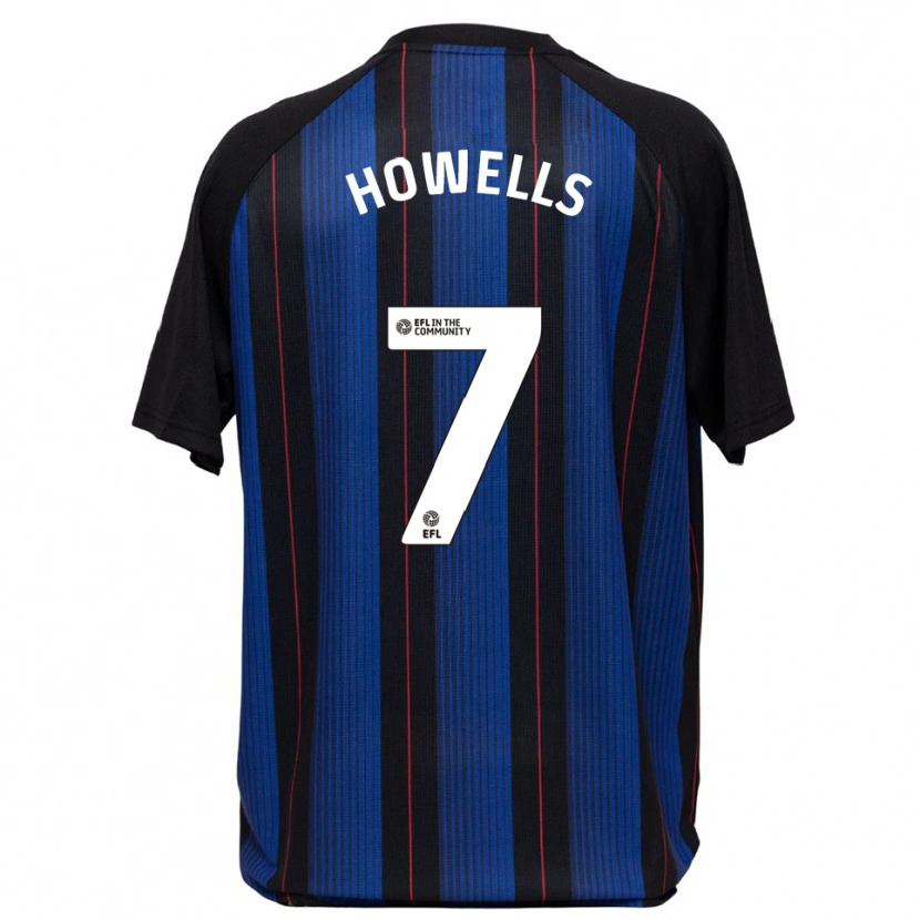 Danxen Donna Maglia Max Howells #7 Blu Nero Kit Gara Away 2025/26 Maglietta