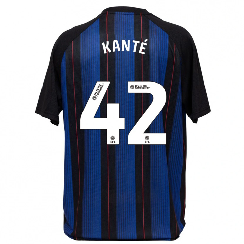 Danxen Donna Maglia Abdoulaye Kanté #42 Blu Nero Kit Gara Away 2025/26 Maglietta