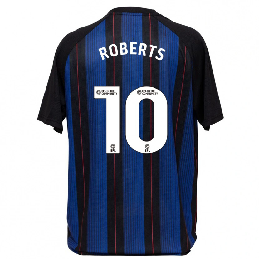 Danxen Donna Maglia Joe Roberts #10 Blu Nero Kit Gara Away 2025/26 Maglietta