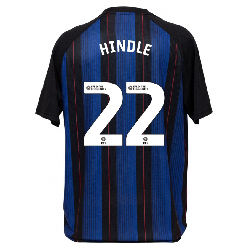 Danxen Donna Maglia Rachel Hindle #22 Blu Nero Kit Gara Away 2025/26 Maglietta
