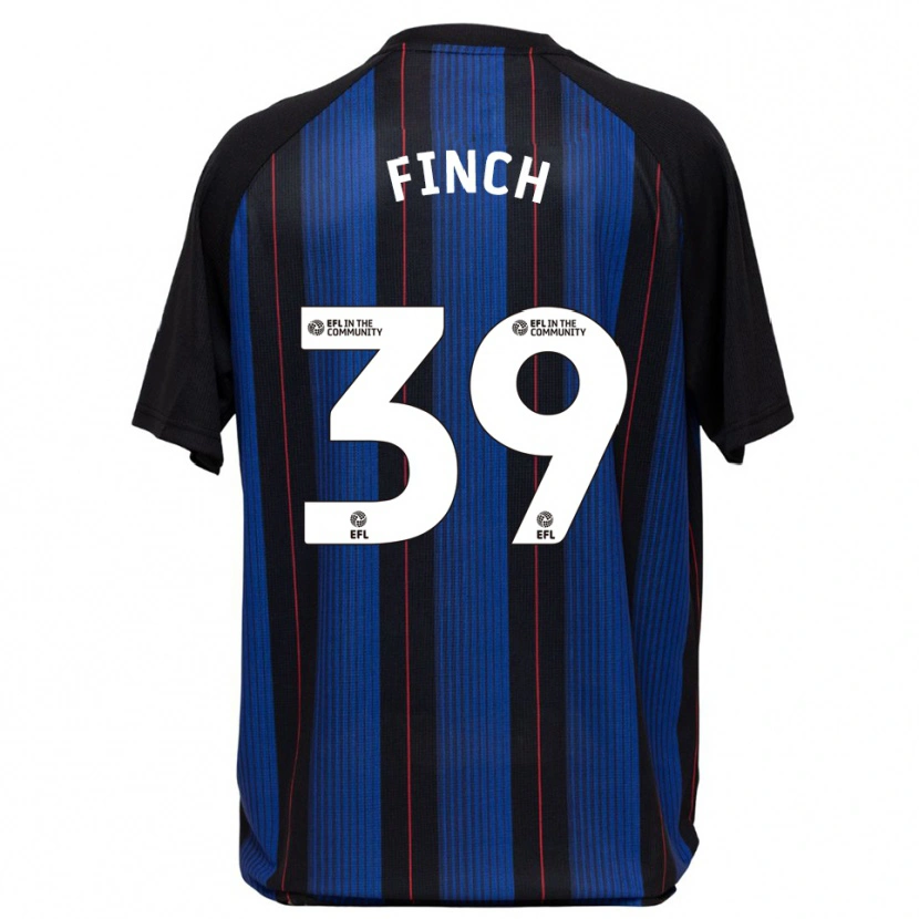 Danxen Donna Maglia Sonny Finch #39 Blu Nero Kit Gara Away 2025/26 Maglietta