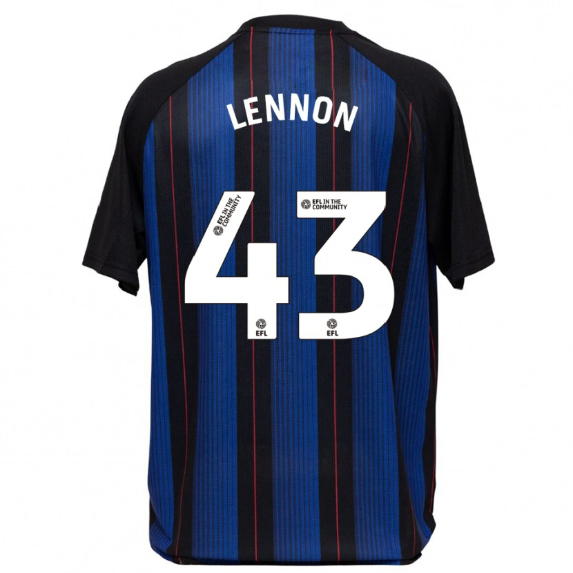 Danxen Donna Maglia Charlie Lennon #43 Blu Nero Kit Gara Away 2025/26 Maglietta