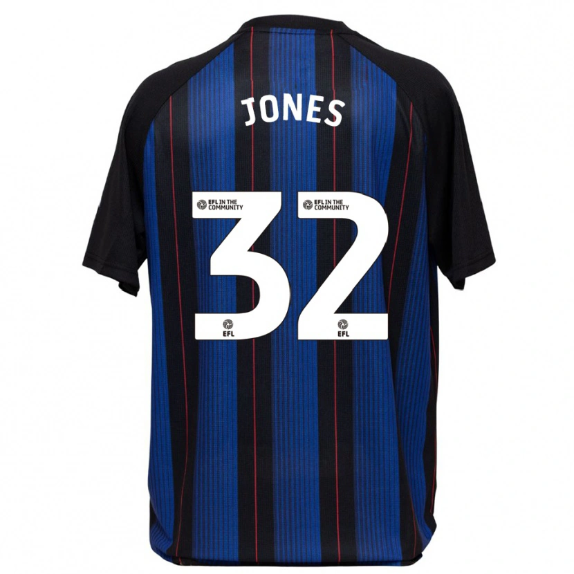 Danxen Donna Maglia Jamie Jones #32 Blu Nero Kit Gara Away 2025/26 Maglietta