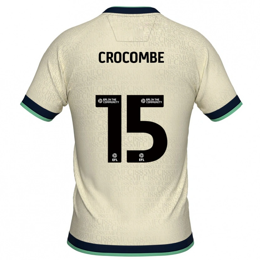 Danxen Donna Maglia Max Crocombe #15 Champagne Blu Marino Kit Gara Away 2025/26 Maglietta