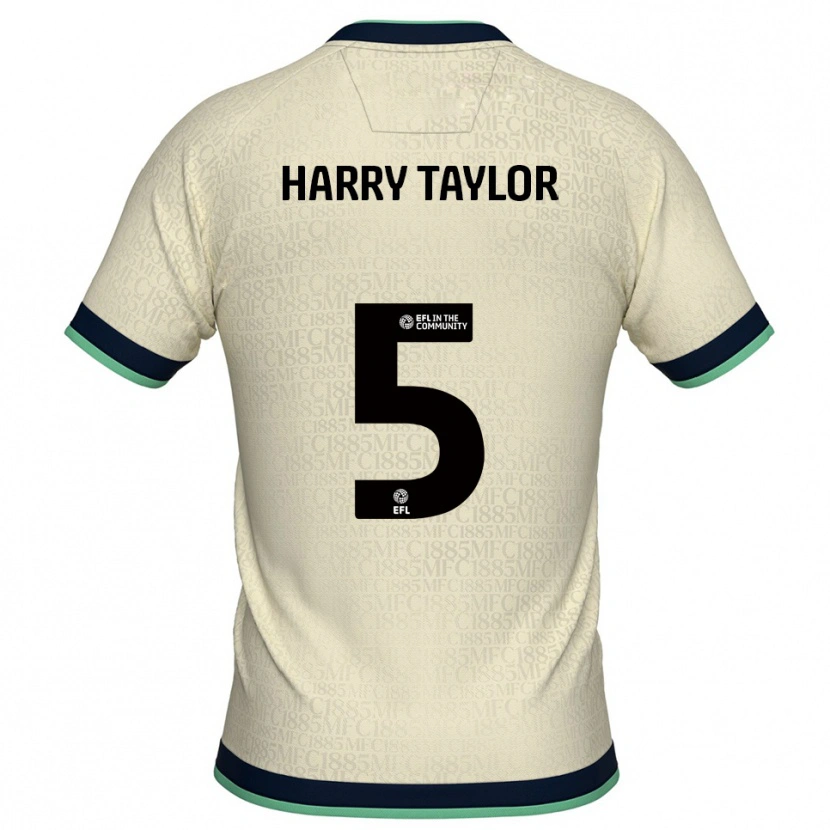 Danxen Donna Maglia Harry Taylor #5 Champagne Blu Marino Kit Gara Away 2025/26 Maglietta