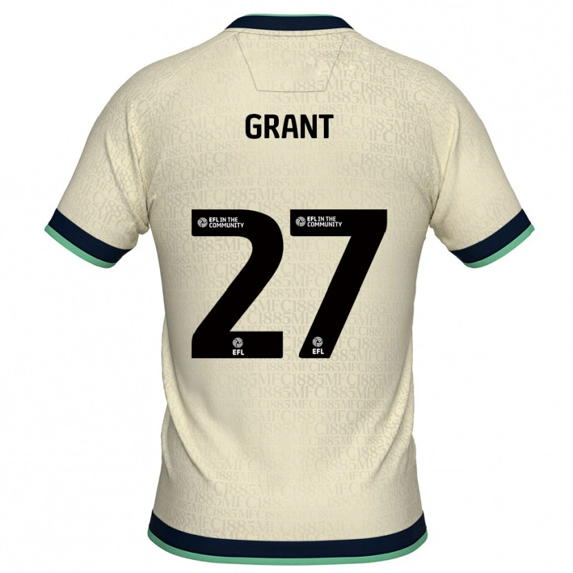 Danxen Donna Maglia Kamarl Grant #27 Champagne Blu Marino Kit Gara Away 2025/26 Maglietta