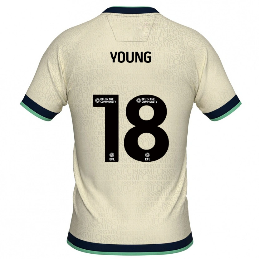 Danxen Donna Maglia Michelle Young #18 Champagne Blu Marino Kit Gara Away 2025/26 Maglietta