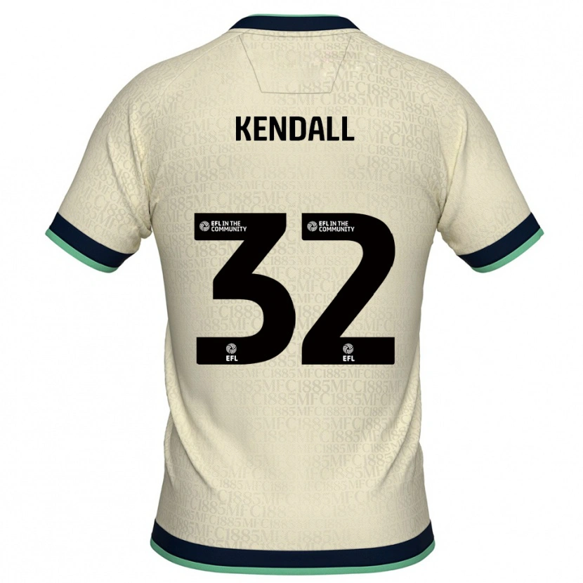 Danxen Donna Maglia Sheldon Kendall #32 Champagne Blu Marino Kit Gara Away 2025/26 Maglietta