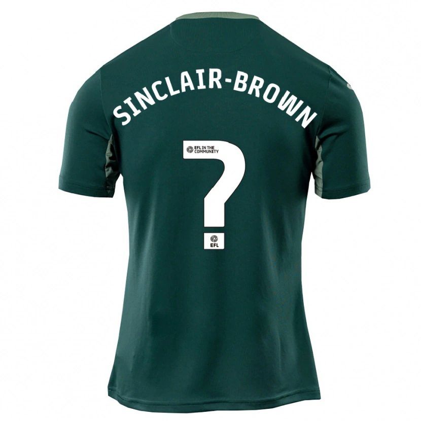 Danxen Donna Maglia Jeremiah Sinclair-Brown #0 Verde Bianco Viola Kit Gara Away 2025/26 Maglietta