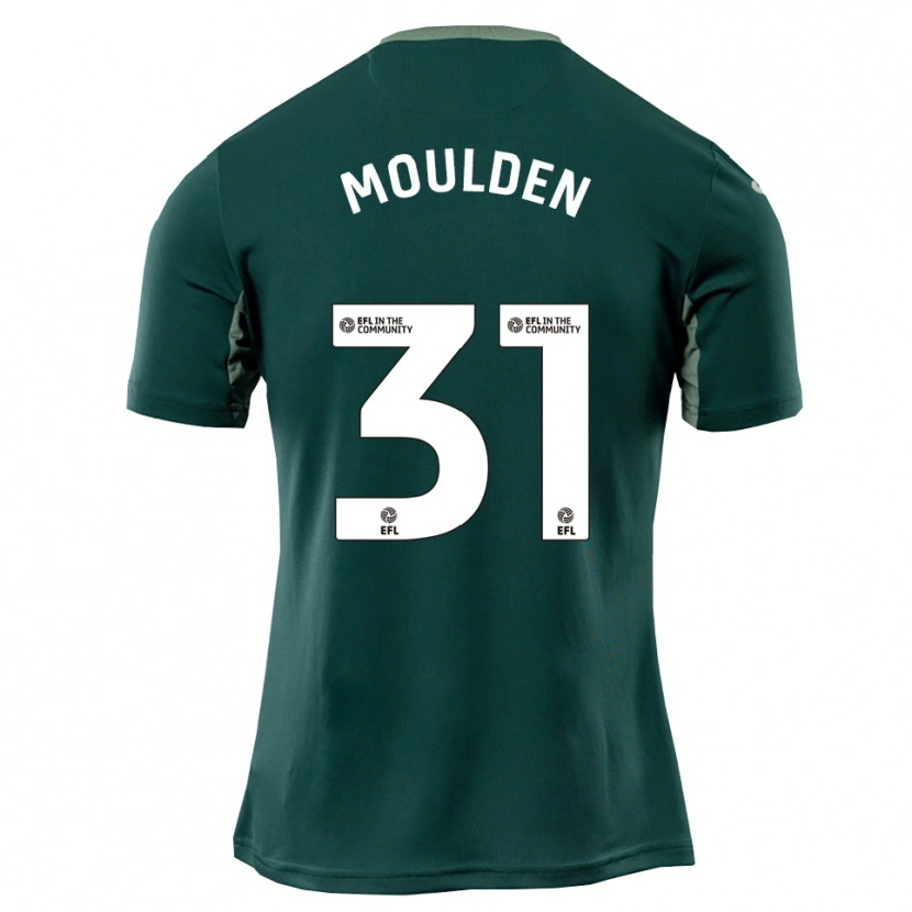 Danxen Donna Maglia Louie Moulden #31 Verde Bianco Viola Kit Gara Away 2025/26 Maglietta