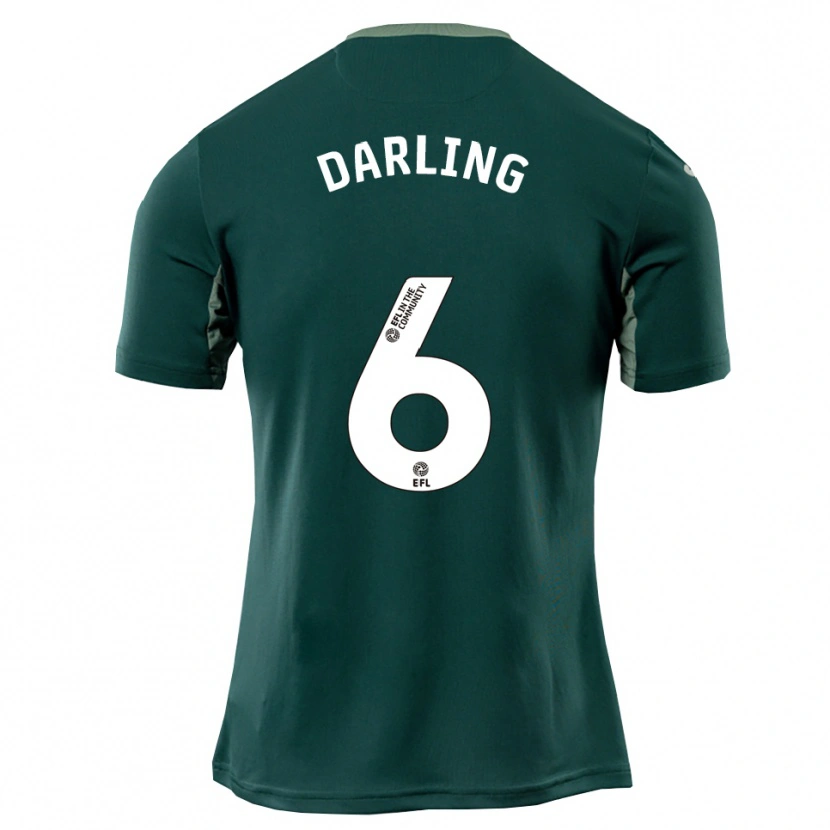 Danxen Donna Maglia Harry Darling #6 Verde Bianco Viola Kit Gara Away 2025/26 Maglietta