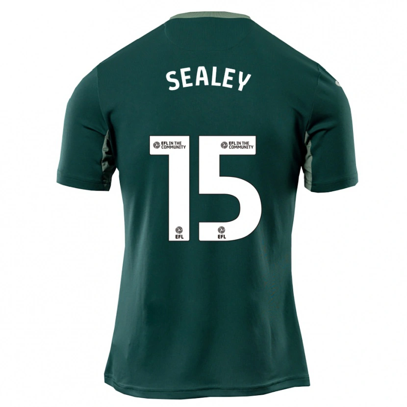Danxen Donna Maglia La'sean Sealey #15 Verde Bianco Viola Kit Gara Away 2025/26 Maglietta