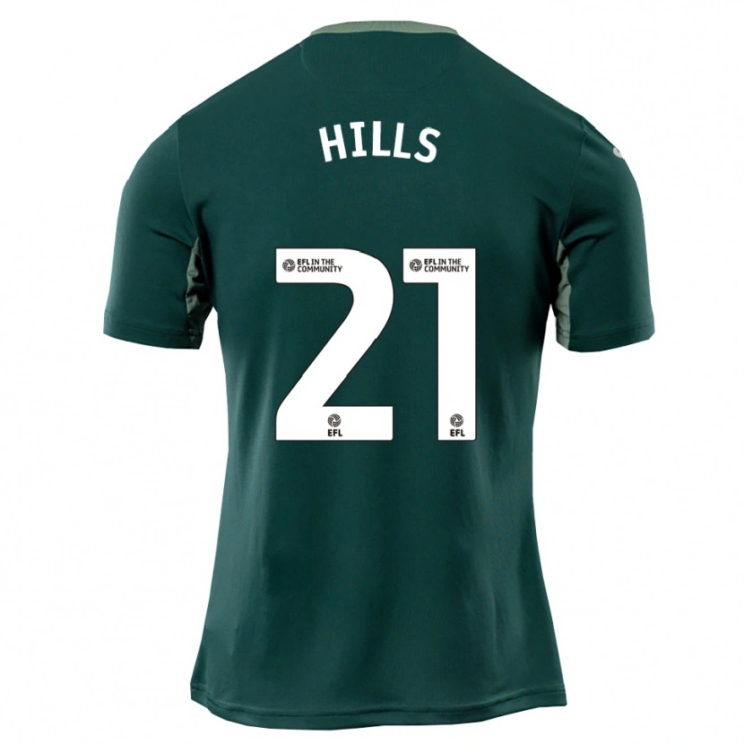 Danxen Donna Maglia Brad Hills #21 Verde Bianco Viola Kit Gara Away 2025/26 Maglietta