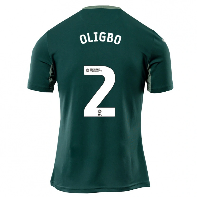 Danxen Donna Maglia Finlay Oligbo #2 Verde Bianco Viola Kit Gara Away 2025/26 Maglietta