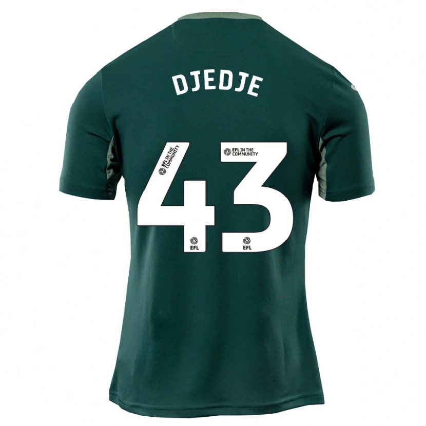Danxen Donna Maglia Uriah Djedje #43 Verde Bianco Viola Kit Gara Away 2025/26 Maglietta