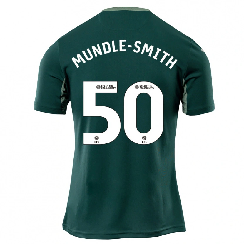 Danxen Donna Maglia Errol Mundle-Smith #50 Verde Bianco Viola Kit Gara Away 2025/26 Maglietta