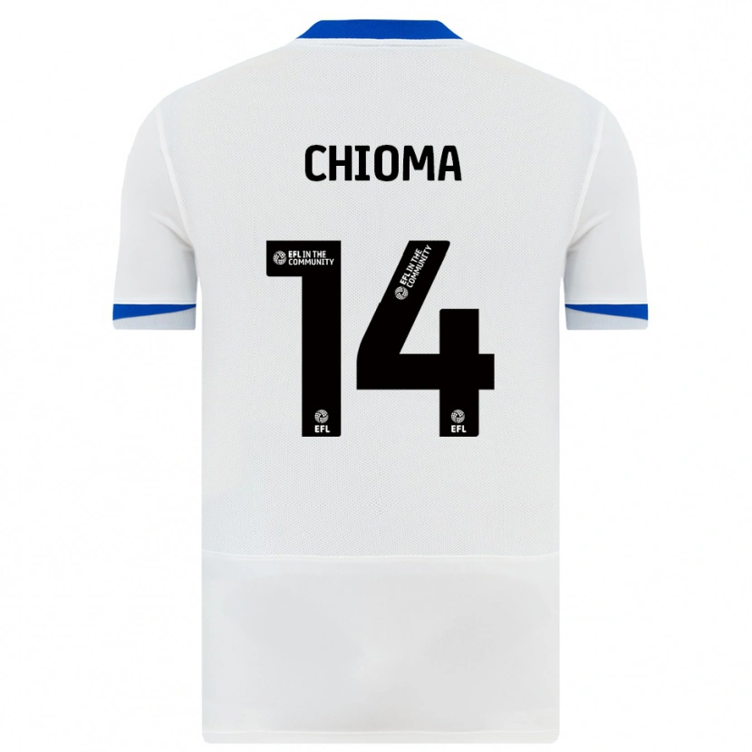 Danxen Donna Maglia Nathaniel Chioma #14 Bianco Nero Kit Gara Away 2025/26 Maglietta