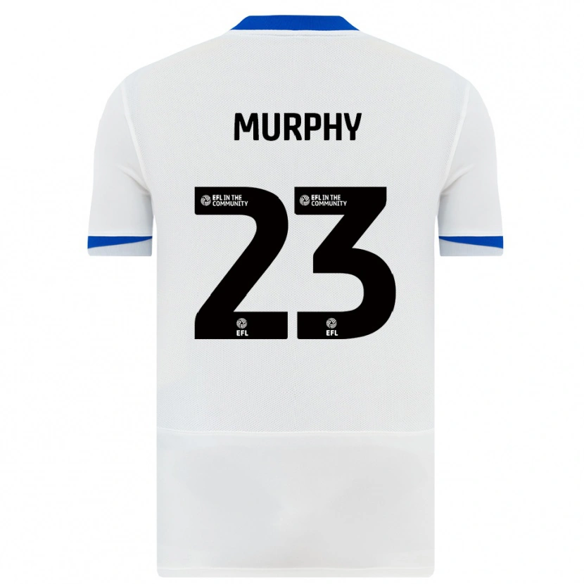 Danxen Donna Maglia Josh Murphy #23 Bianco Nero Kit Gara Away 2025/26 Maglietta