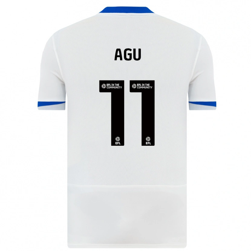 Danxen Donna Maglia Chinedu Agu #11 Bianco Nero Kit Gara Away 2025/26 Maglietta