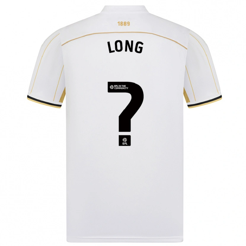 Danxen Donna Maglia Jaye Long #0 Bianco Oro Kit Gara Away 2025/26 Maglietta