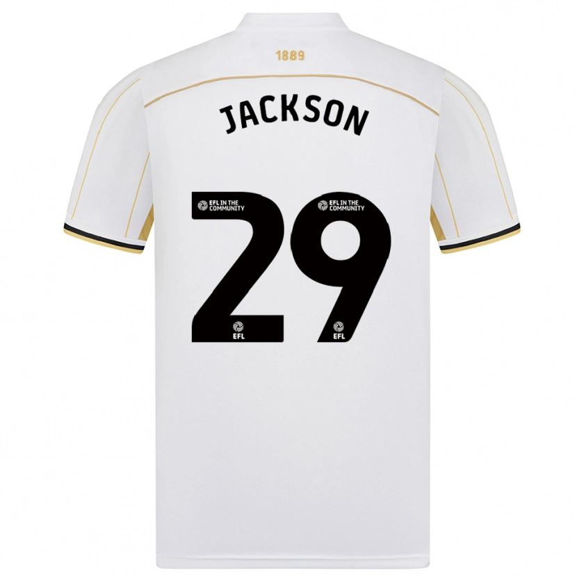 Danxen Donna Maglia Fallon Olivia Connolly-Jackson #29 Bianco Oro Kit Gara Away 2025/26 Maglietta