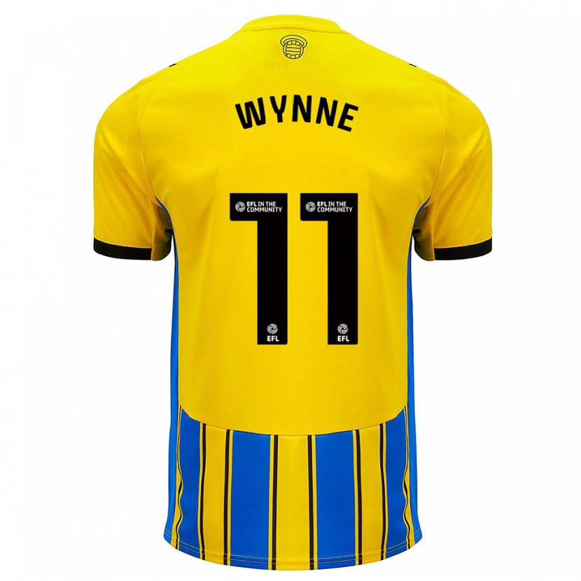 Danxen Donna Maglia Megan Wynne #11 Blu Giallo Kit Gara Away 2025/26 Maglietta