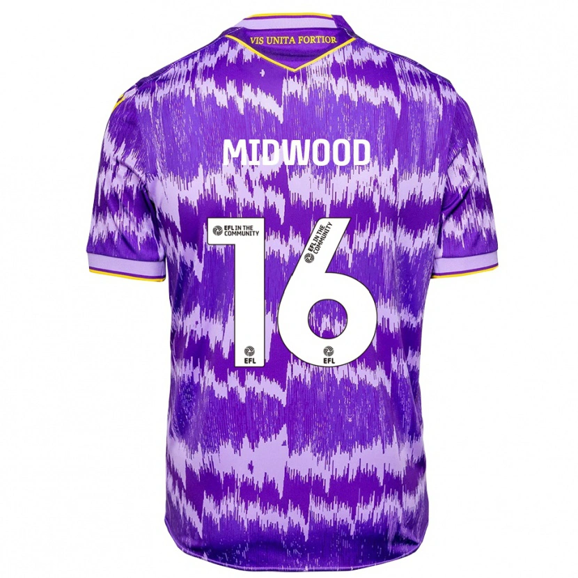 Danxen Donna Maglia Tom Midwood #16 Viola Giallo Kit Gara Away 2025/26 Maglietta