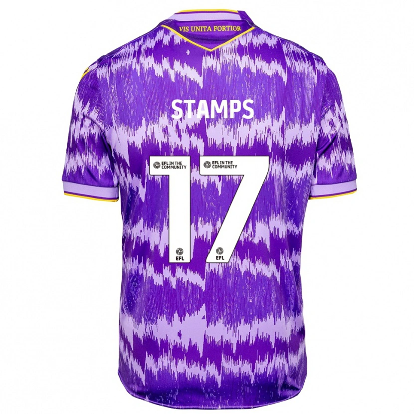 Danxen Donna Maglia Shannon Stamps #17 Viola Giallo Kit Gara Away 2025/26 Maglietta
